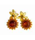 Великолепный браслет из натурального балтийского янтаря и бисера